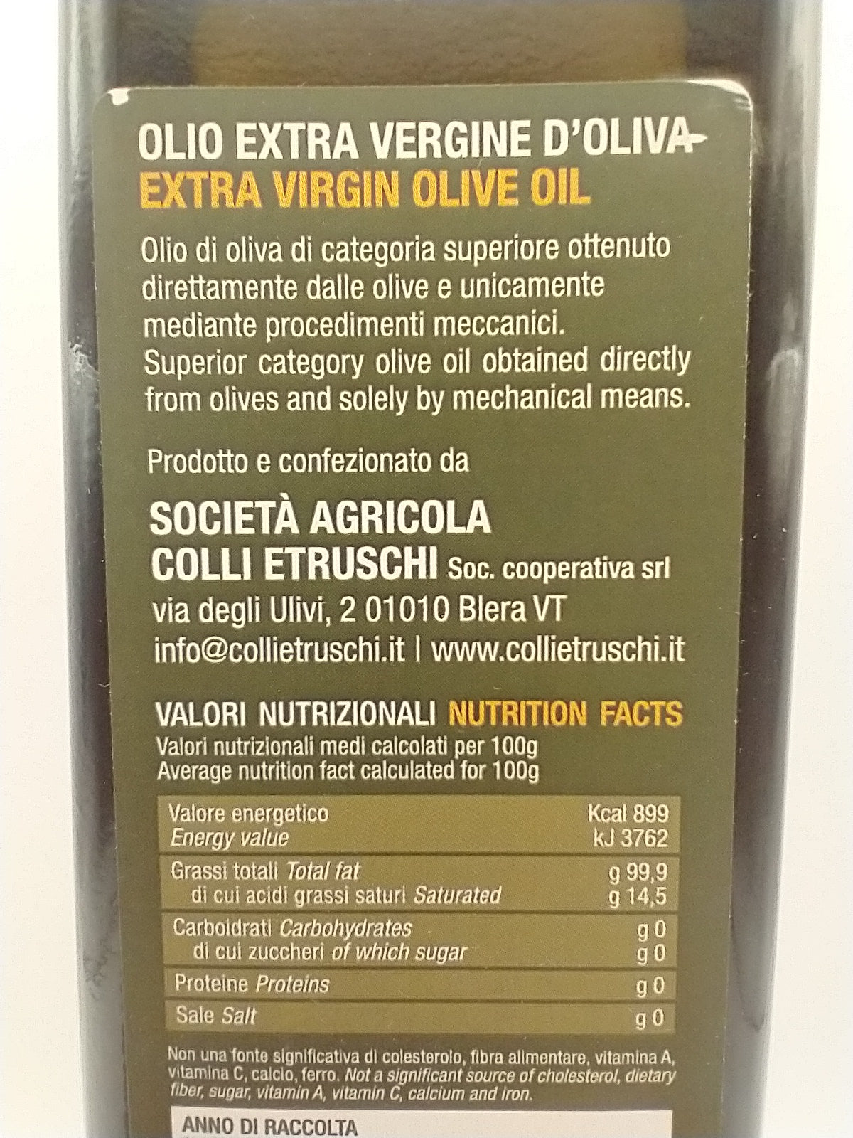 Simpatico Colli Etruschi Lazio EVOO NO LABEL