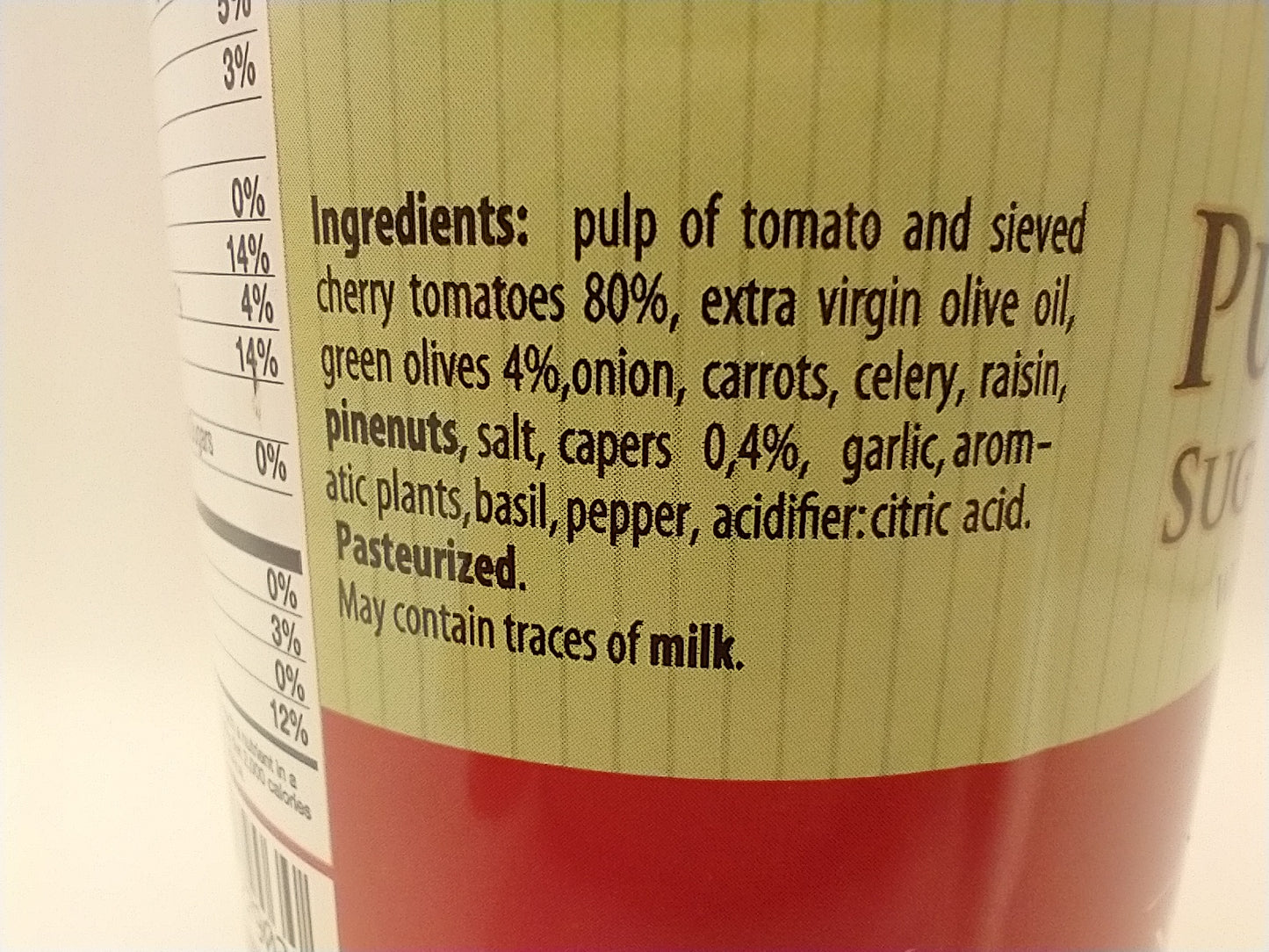 Casina Rossa Puttanesca Sugo al Pomodoro