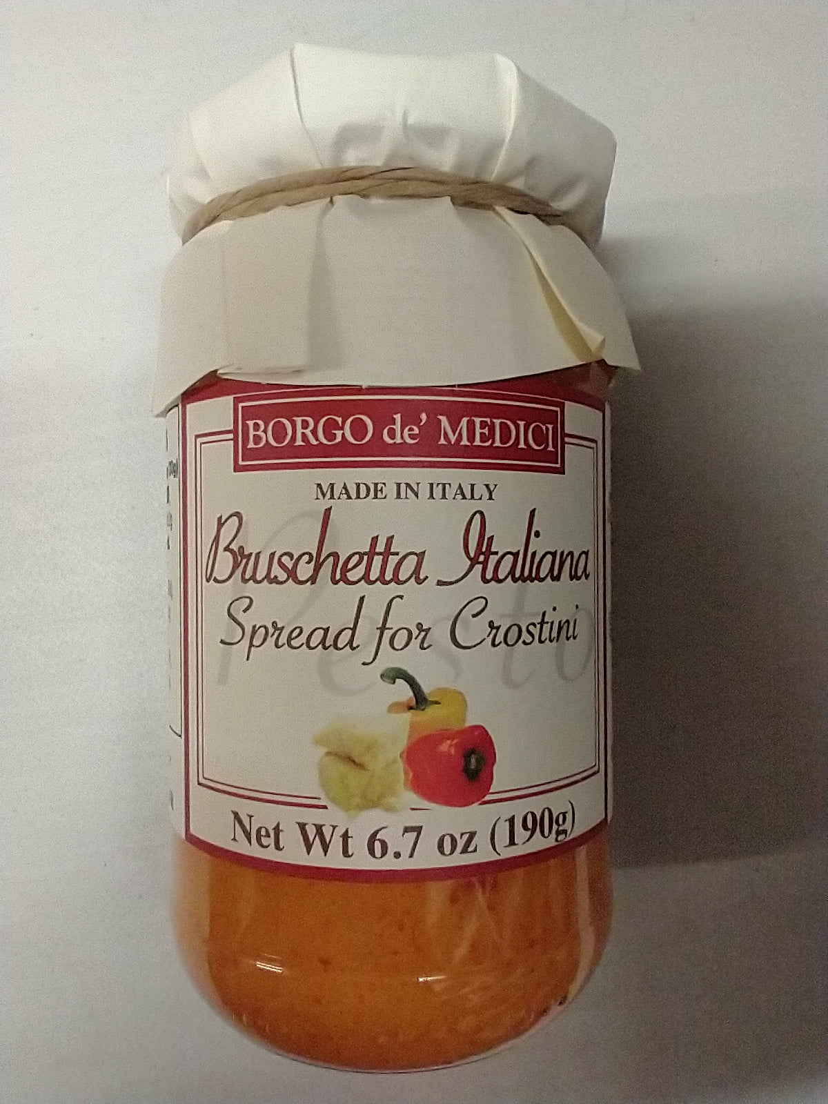 Borgo de' Medici Bruschetta Ricotta and Bell Peppers Spread