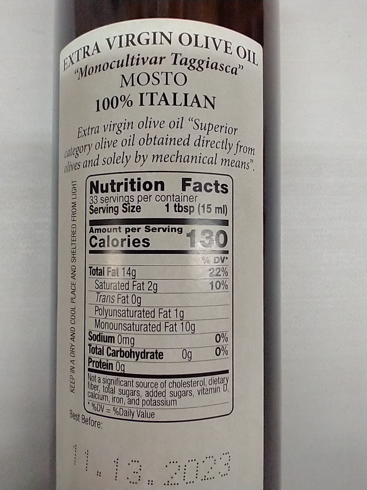 Ritrovo Selections 100% Taggiasca Ligurian EVOO 500ml Ligure EVOO