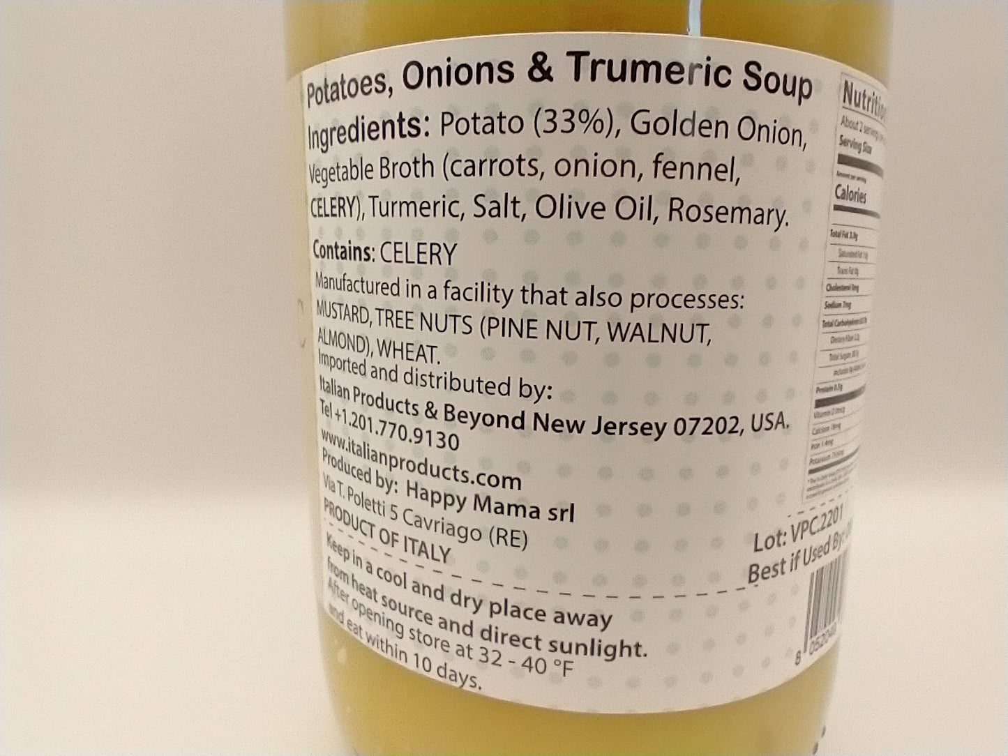 Happy Mama Potatoes, Onions & Turmeric Soup