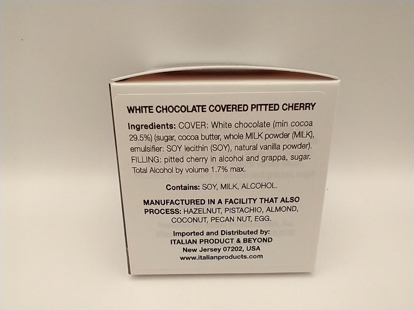 White Chocolate Covered Grappa Dipped Cherries