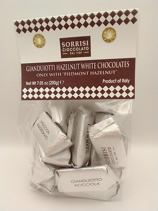 Gianduiotti Hazelnut White Chocolate