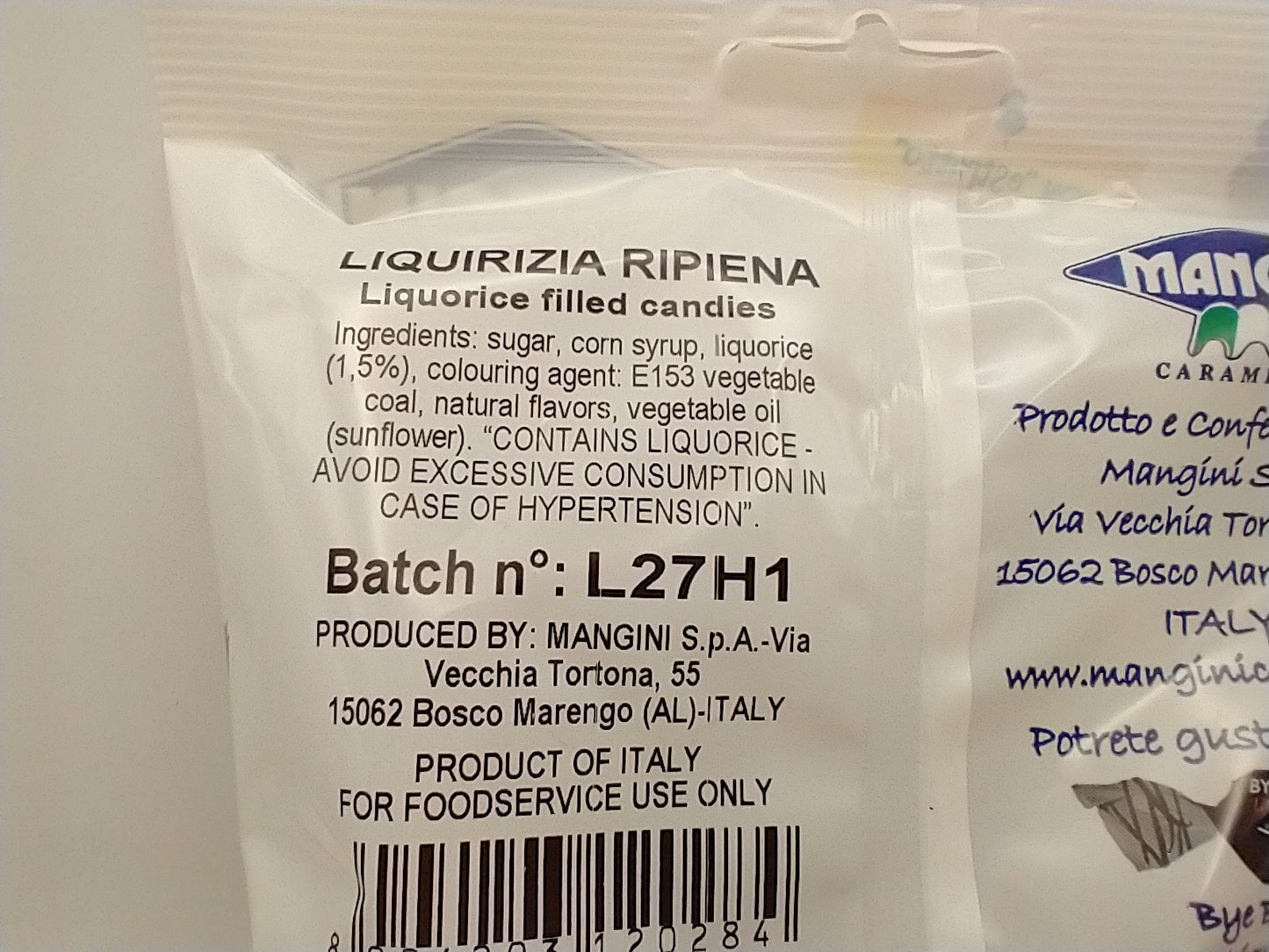 Mangini Liquirizia Candies