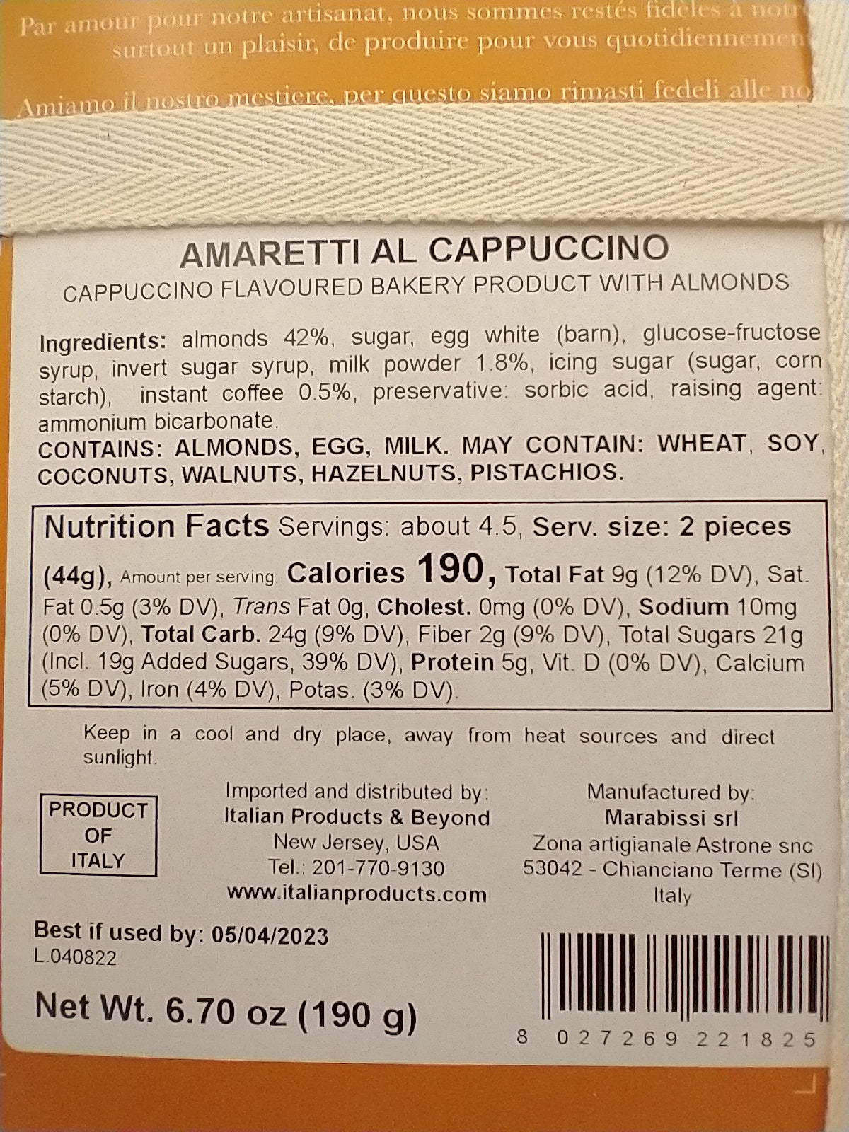 Marabissi Amaretti Cappuccino