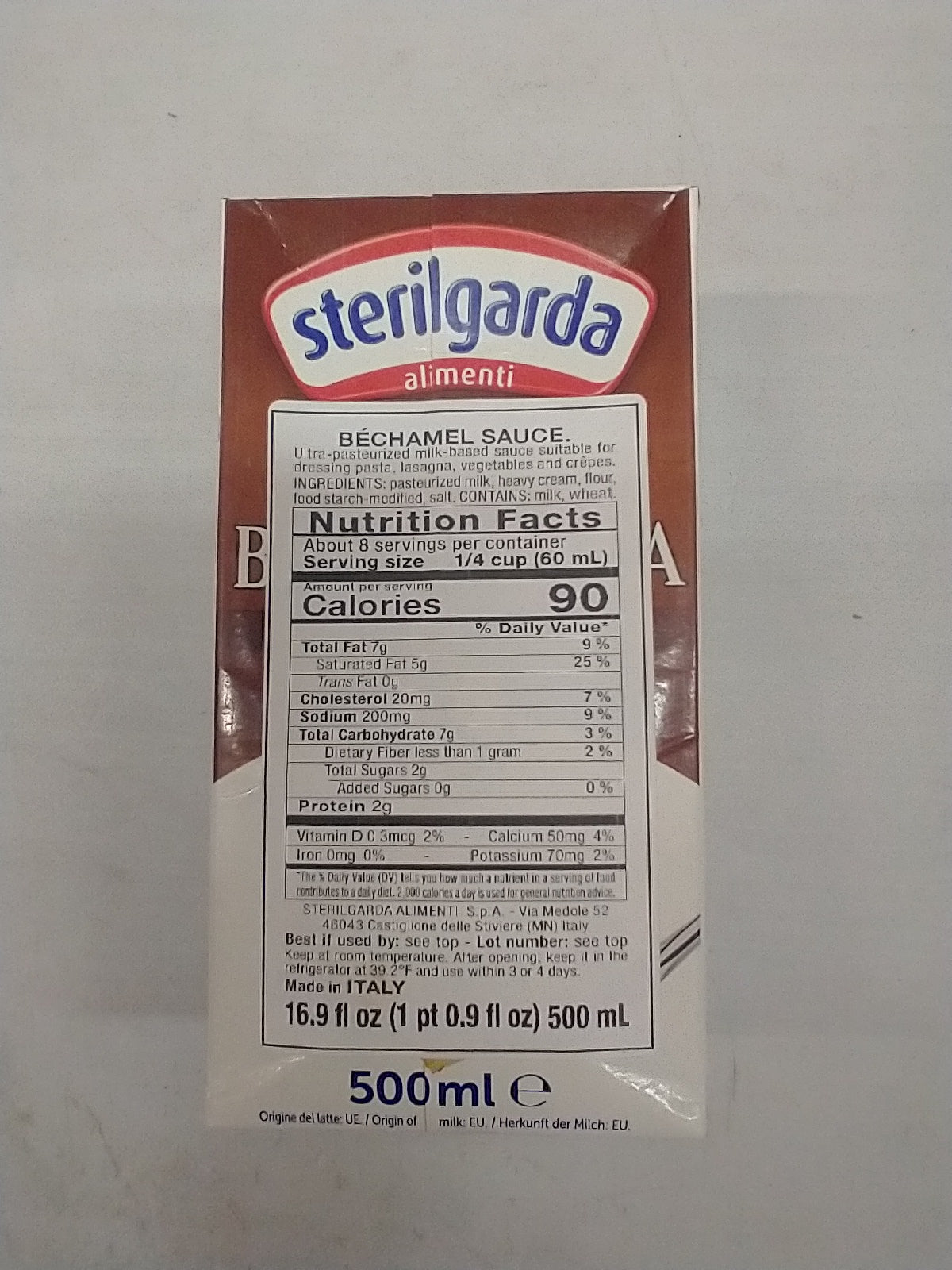 Sterilgarda Besciamella Bechamel Sauce