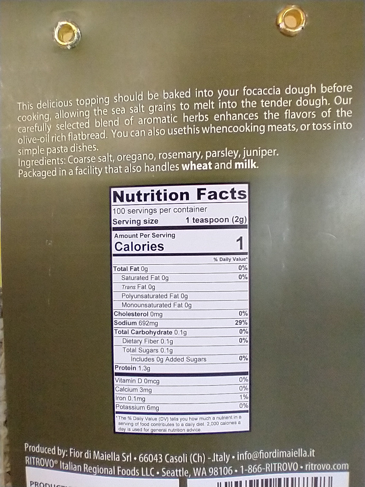 Focaccia Seasoning