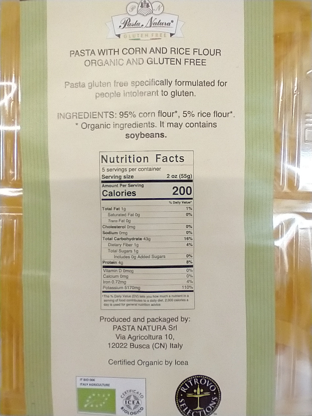 Pasta Natura Gluten Free Tagliatelle Pasta