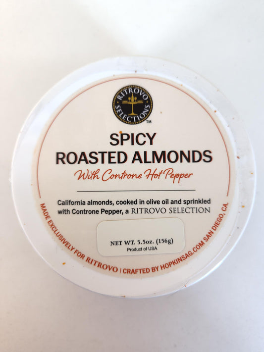 Ritrovo Spicy Roasted Almonds with Controne hot peppers