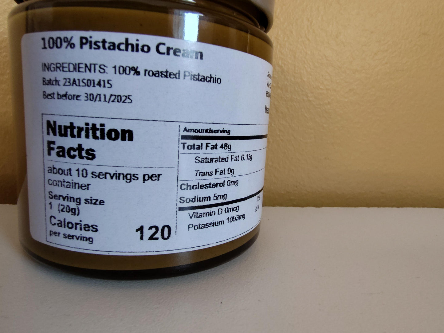 Sciara 100% Pistachio Cream