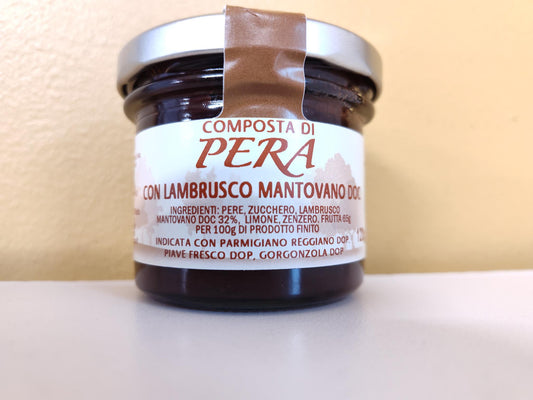 Pear Jam with Lambrusco