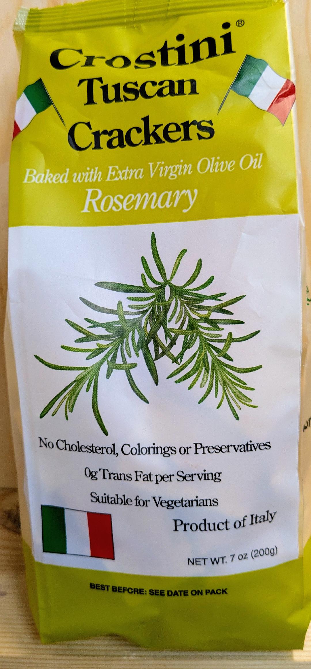 Crostini Tuscan Crackers rosemary 7 oz