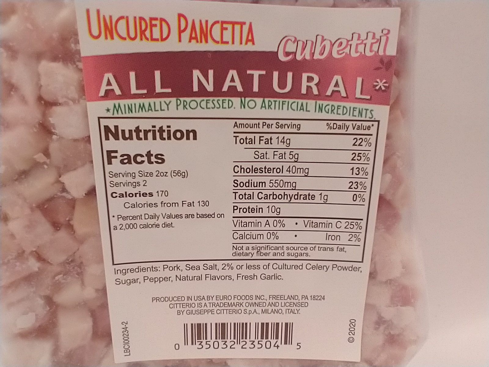 Pancetta Cubetti