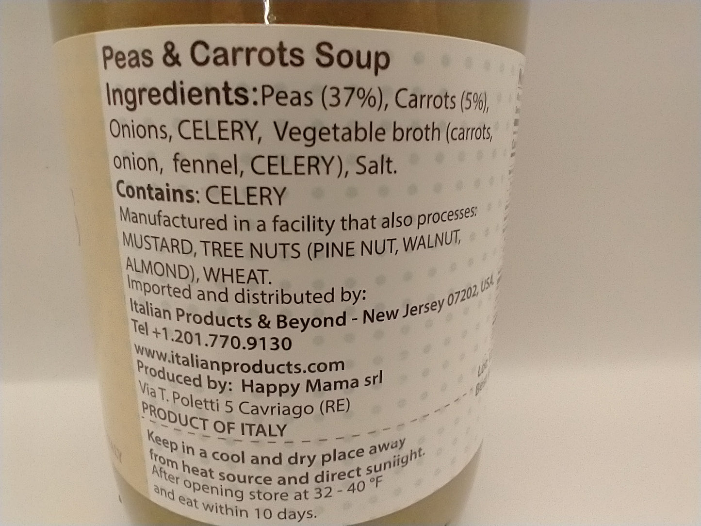 Happy Mama Peas and Carrots Soup