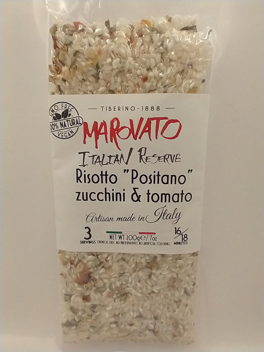 Marovato Risotto with Zucchini and Tomato