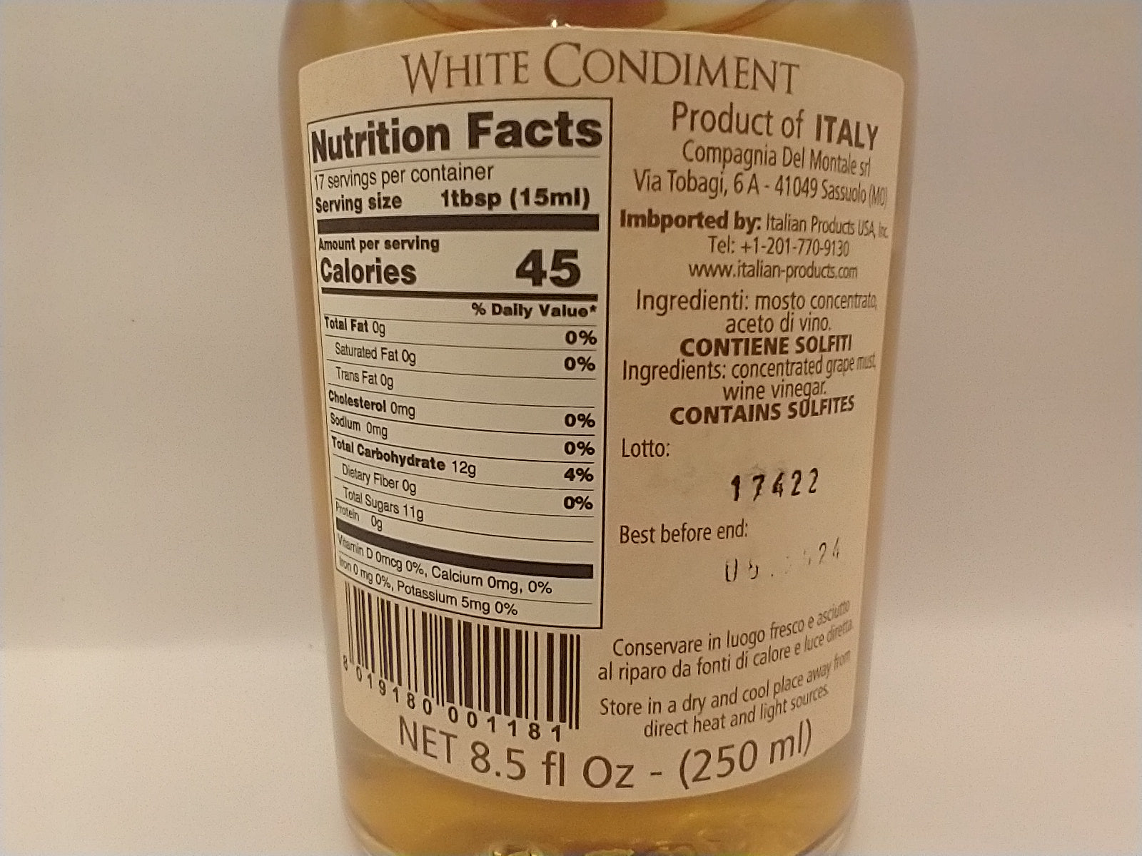 Compagnia del Montale White Balsamic Condiment