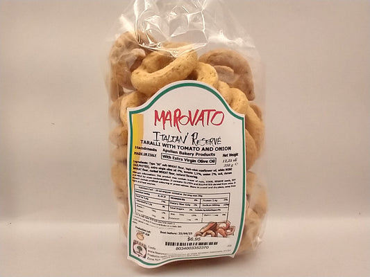 Marovato Taralli with tomato and onion