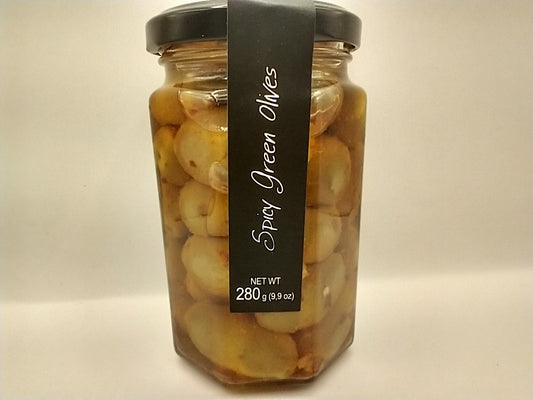 Spicy Green Olives