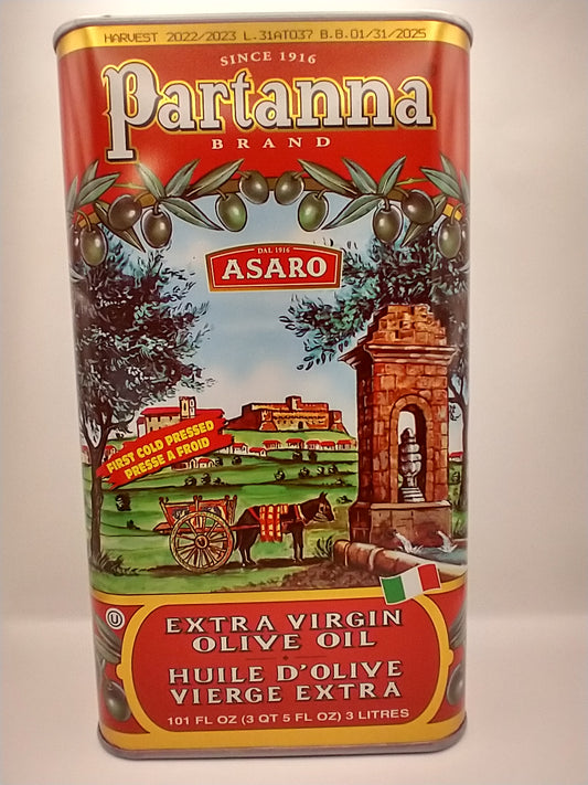 Partanna Estate Grown Extra Virgin Olive Oil 3L