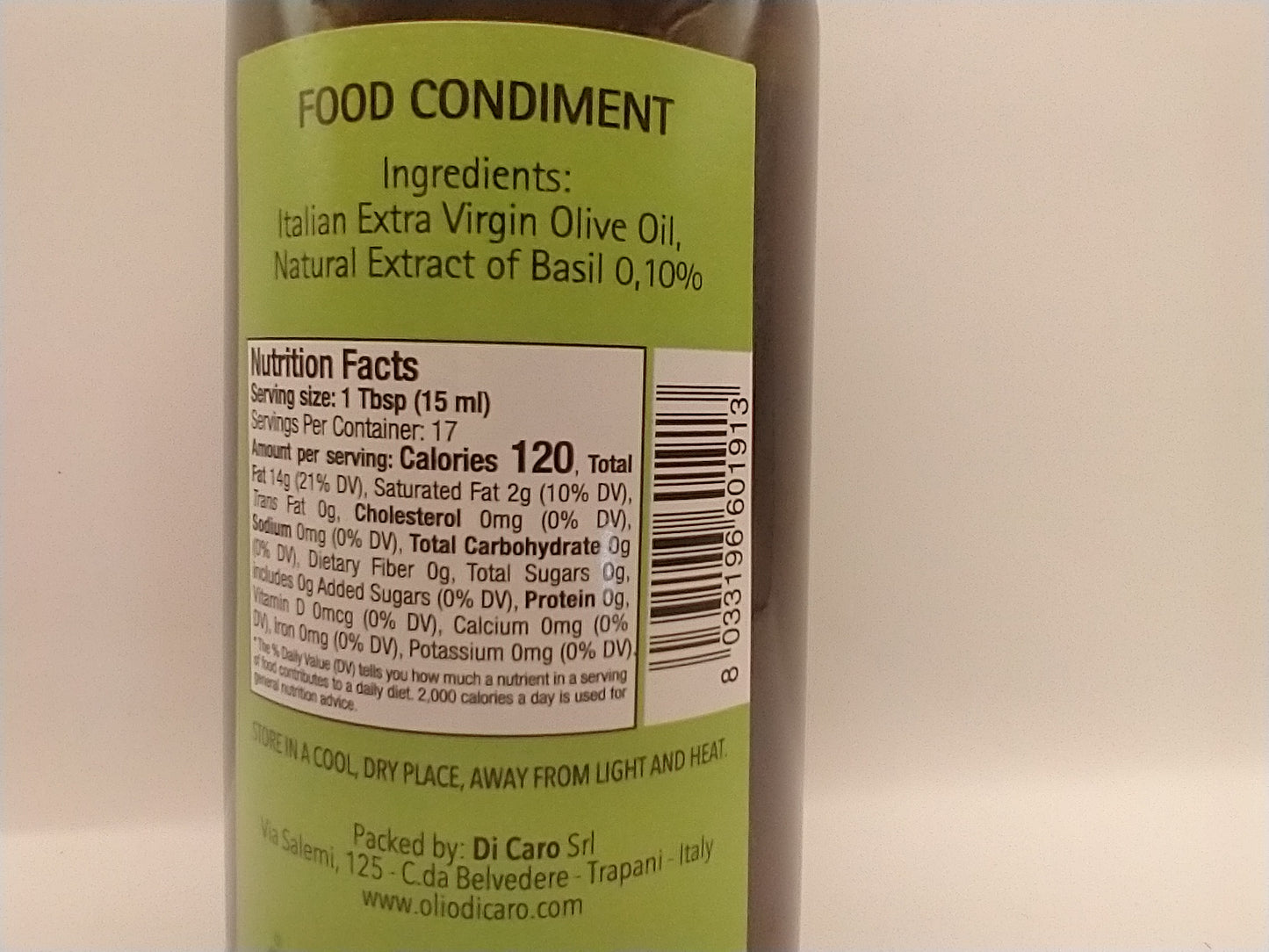 Carmela Di Caro Basil EVOO