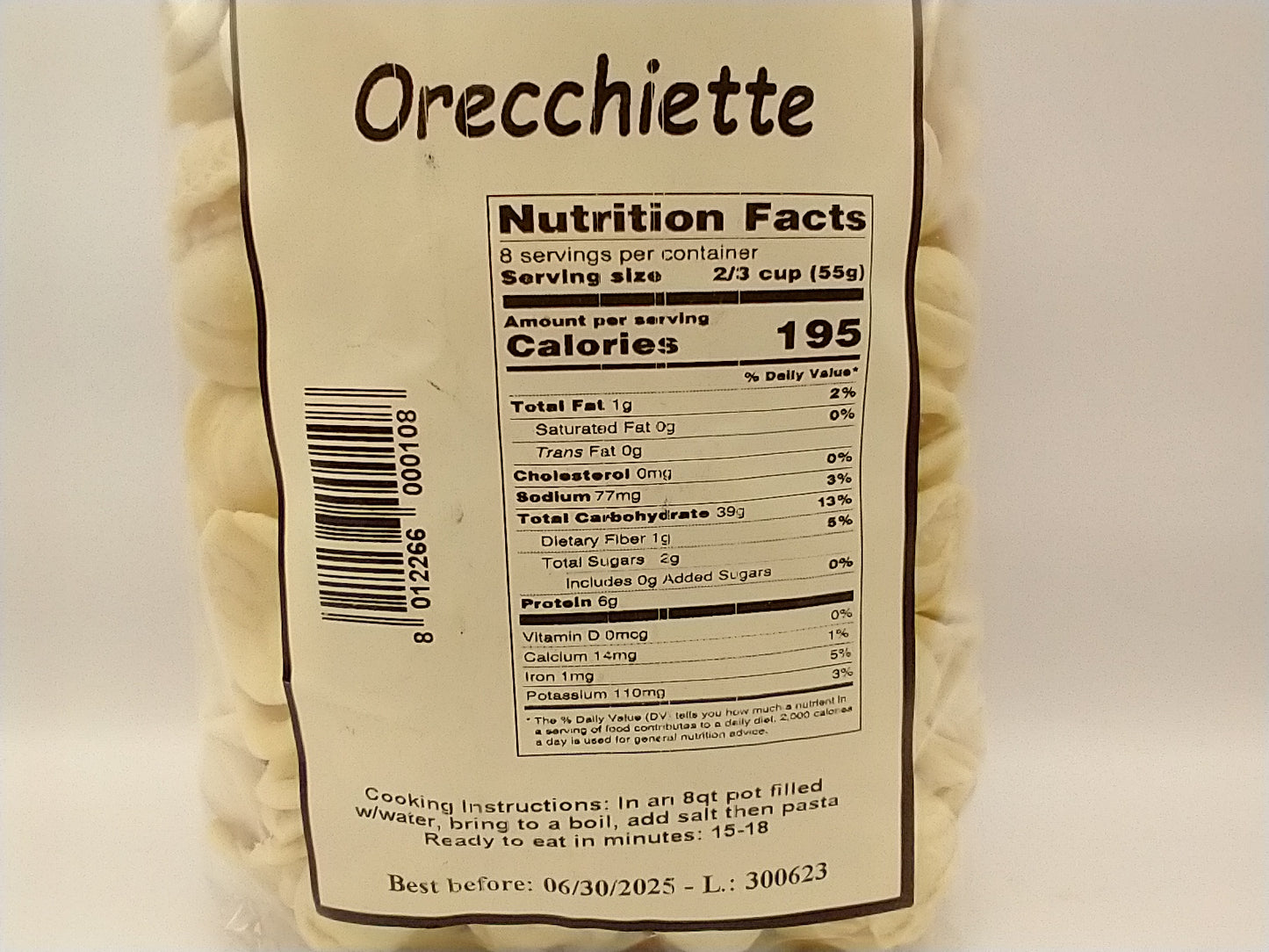 Orecchiette Pasta Pmc 500g