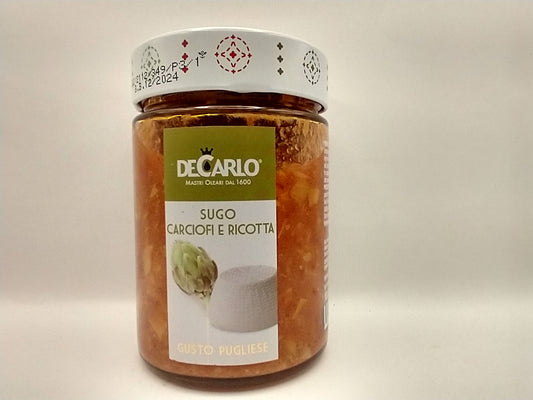 DeCarlo Artichoke, Tomato and Ricotta Pasta Sauce