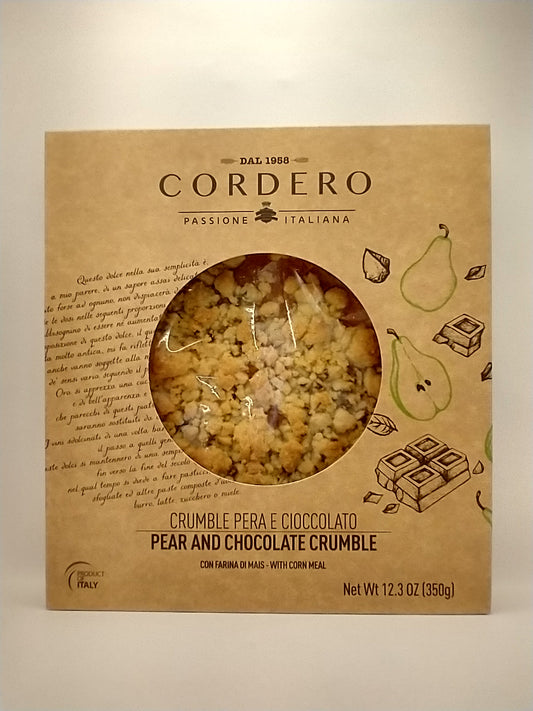 Cordero Pear and Chocolate Crumble Pie