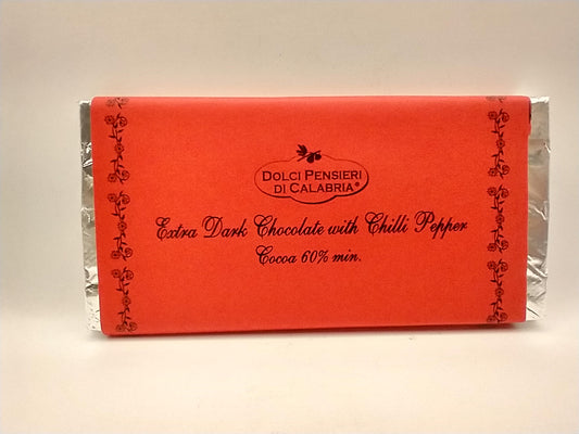 Dolci Pensieri di Calabria Extra Dark Chocolate Bar with Chili Pepper