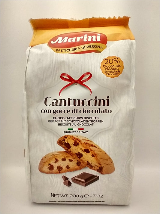 Marini Cantuccini Biscotti with chocolate chips
