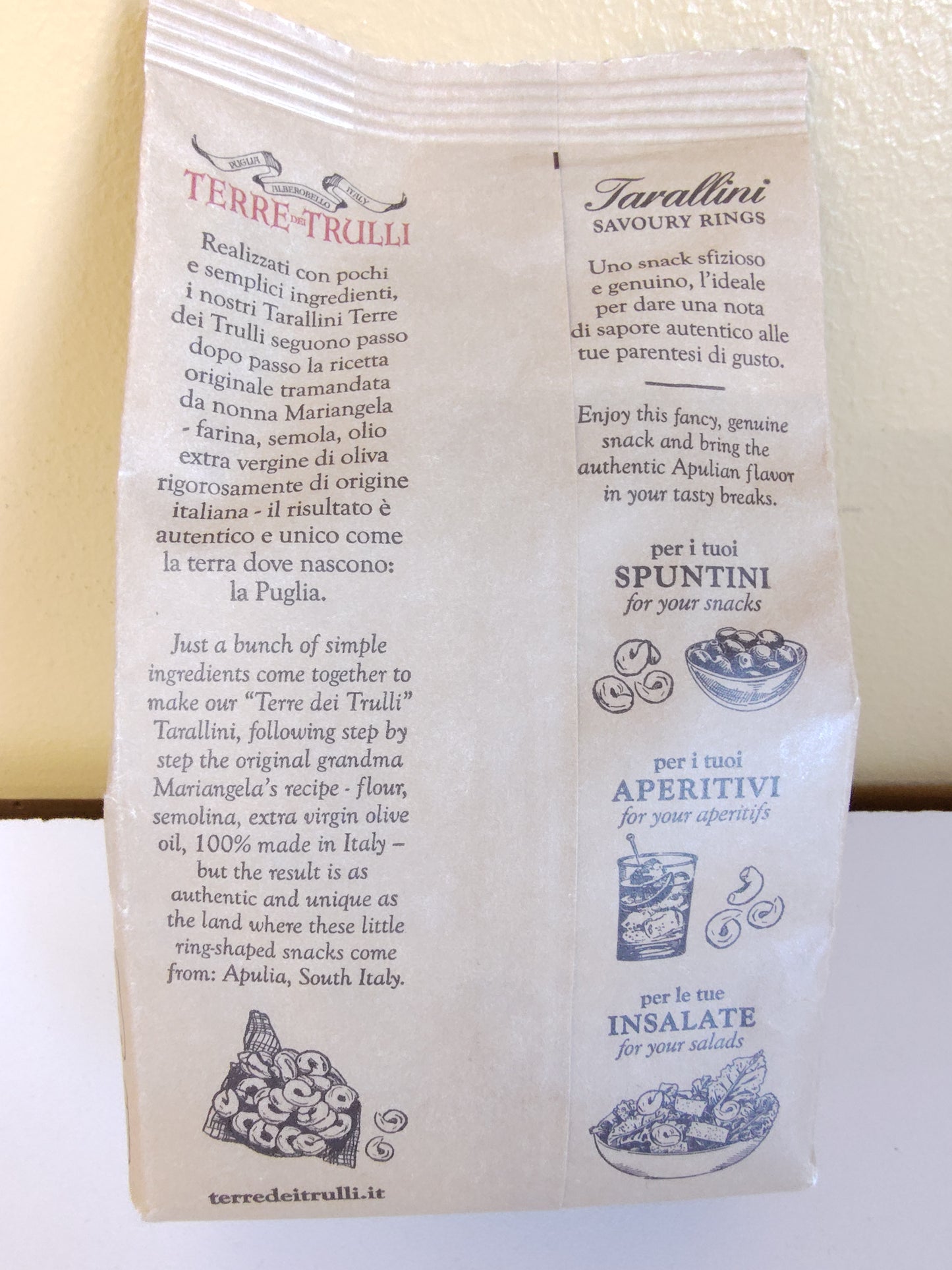 Terre dei Trulli Tarallini Savory Rings Smoked Ham and Cheese