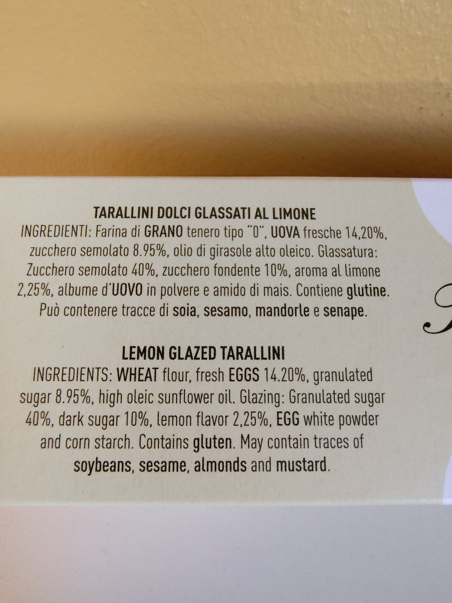 Terre dei Trulli Sweet Lemon Glazed Tarallini