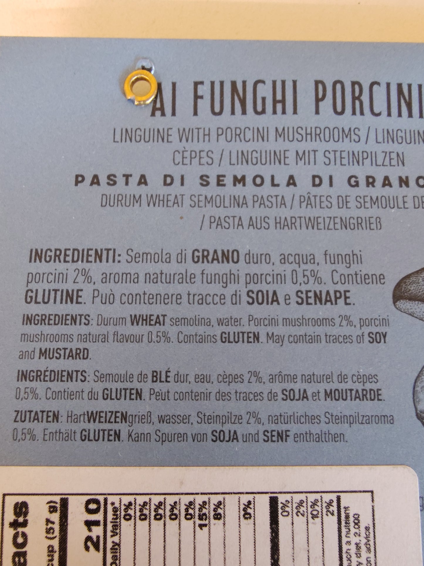 Terre dei Trulli Linguine with Porcini Mushroom