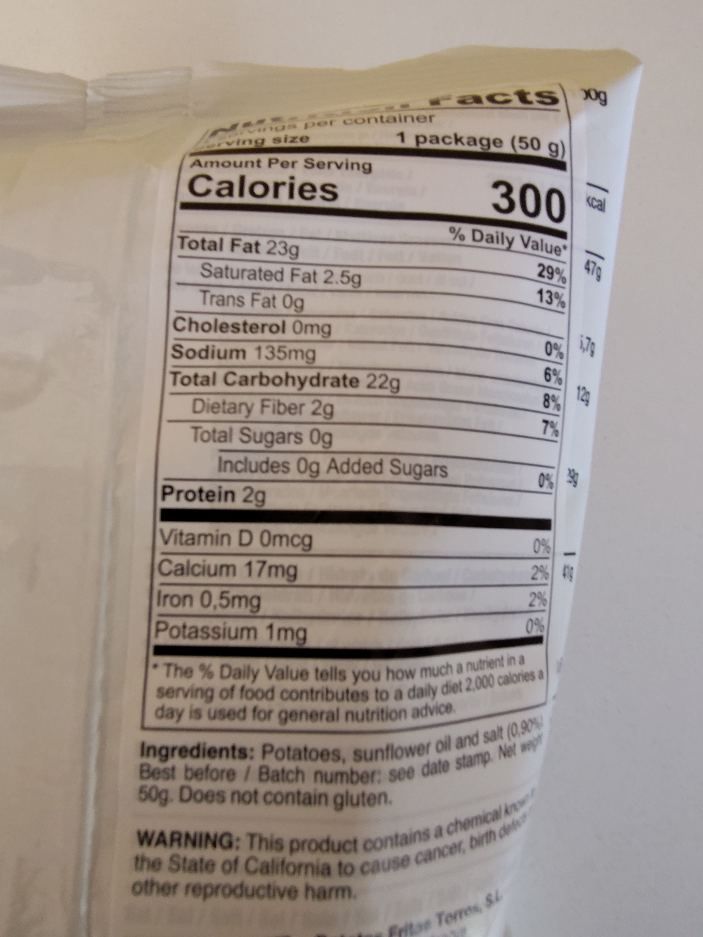 Torres Mediterranean Sea Salt Potato Chips Small