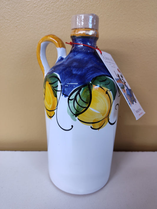 Sorrento Extra Virgin Olive Oil in Lemon Handmade Jar with Handle