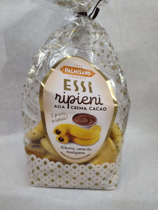 Palmisano Cookies, Cocoa Cream Filled S Shape