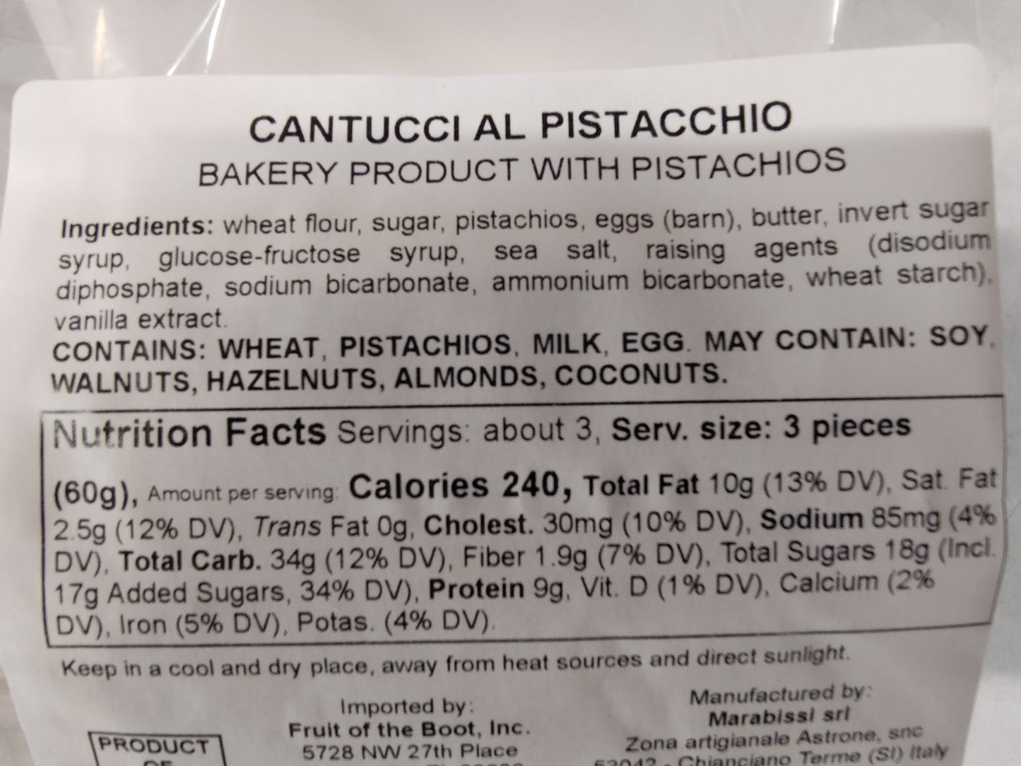 Marabissi Cantucci Pistachio