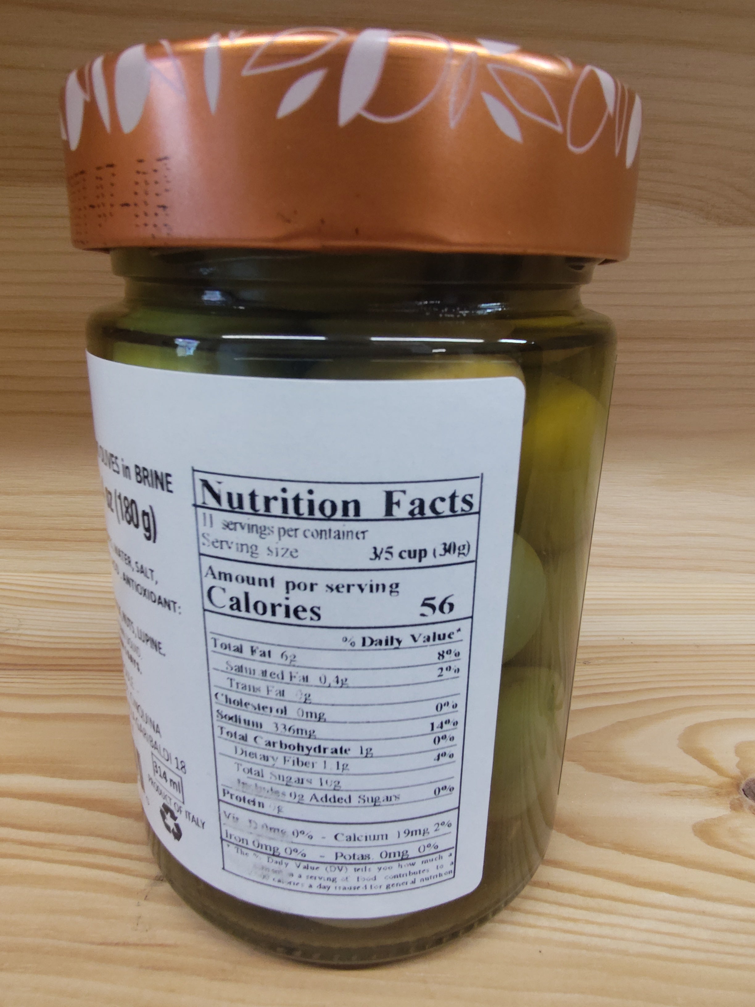 Cinquina Castelvetrano Whole Green Olives (IGF)