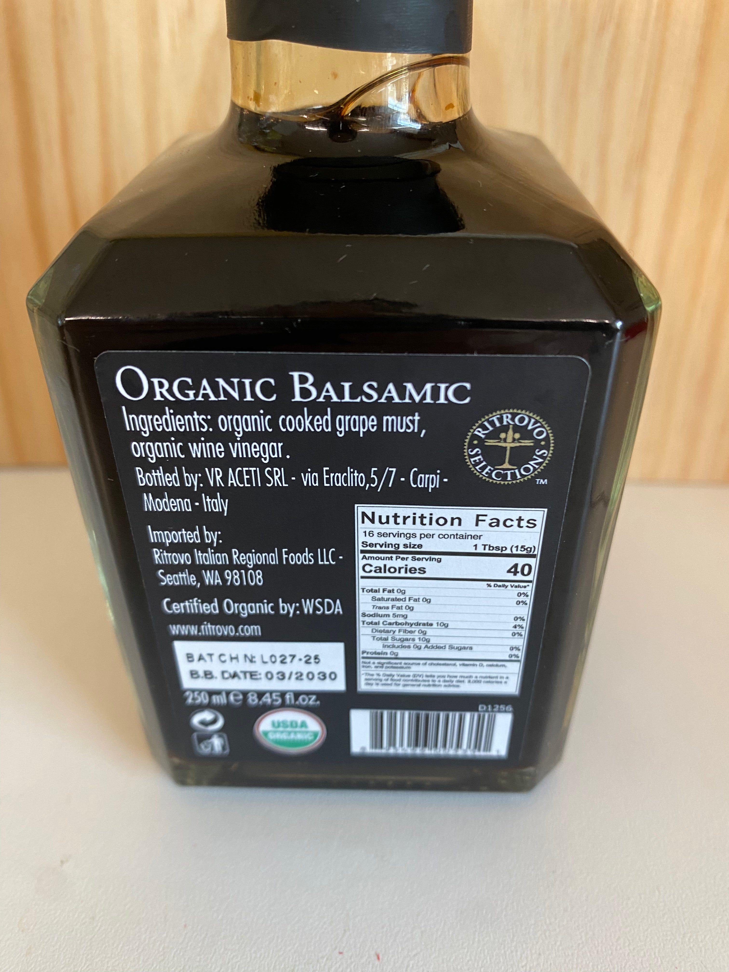 Ritrovo Organic Aged Balsamic Special