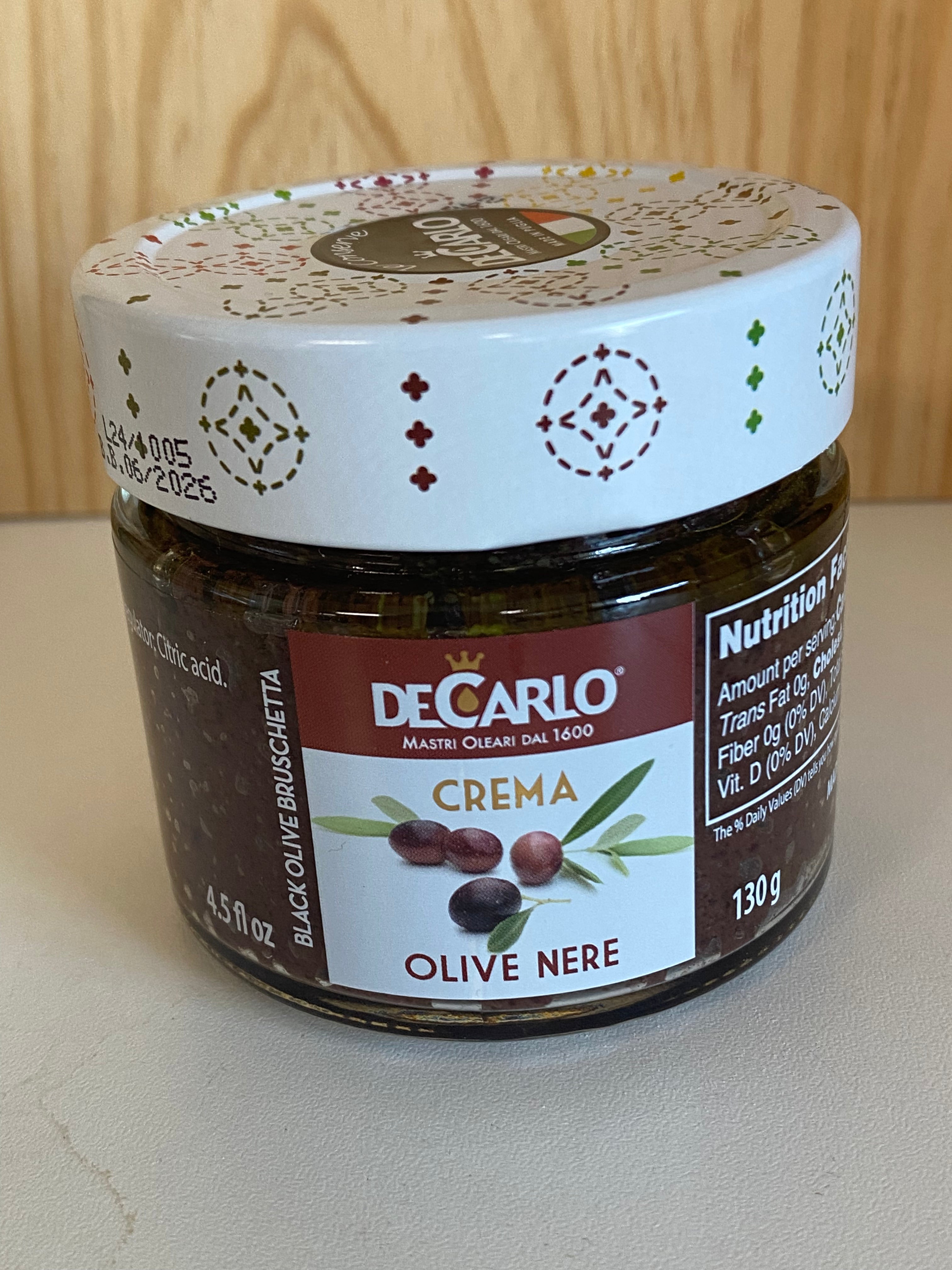 DeCarlo Crema Black Olive Bruschetta