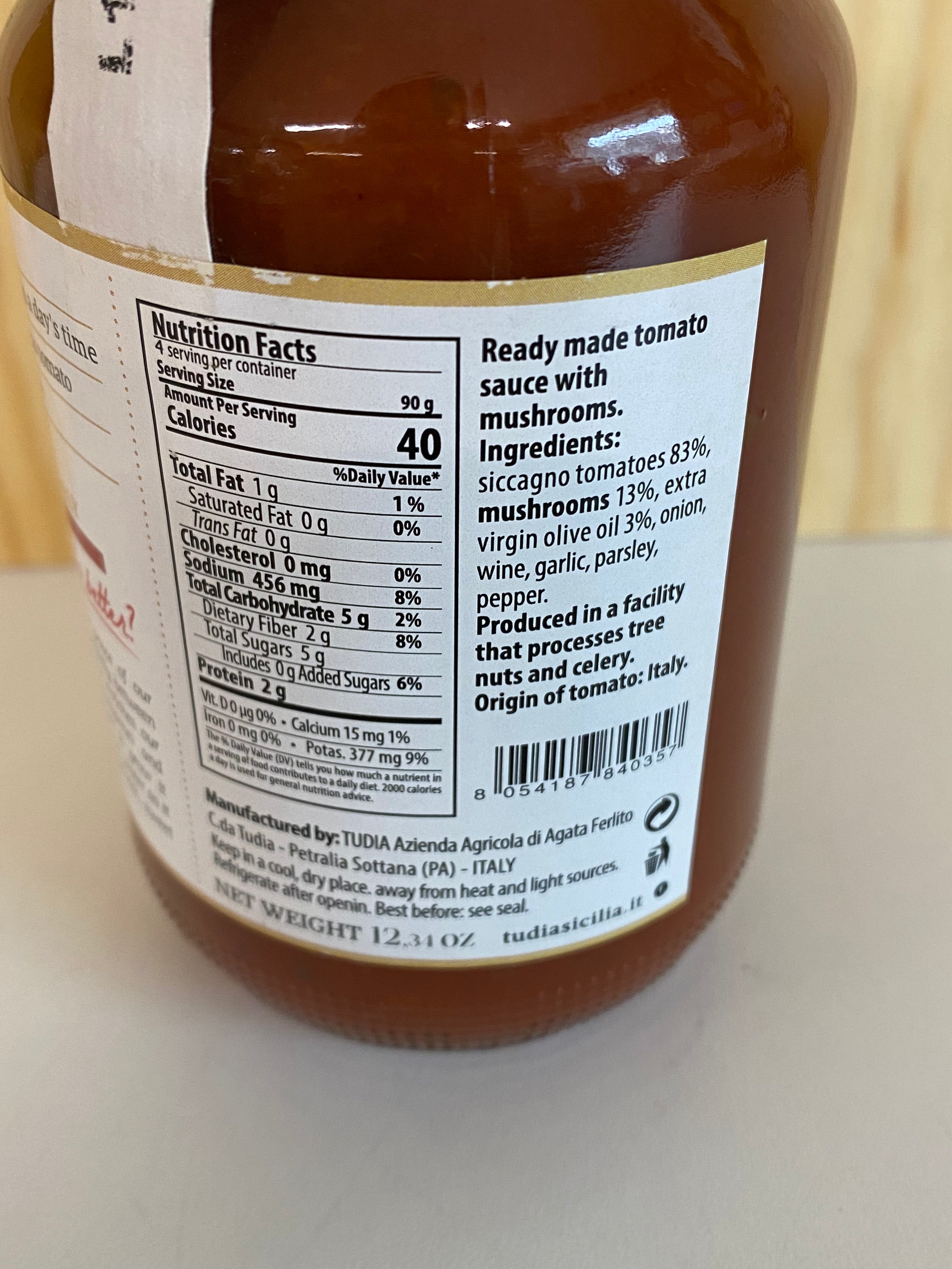 Tudia Mushroom Tomato Sauce