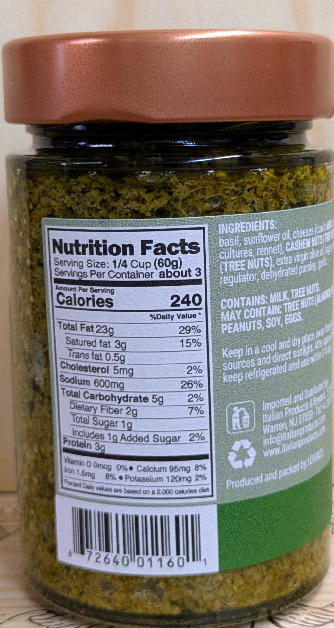 Italian Basil Pesto Genovese Pesto