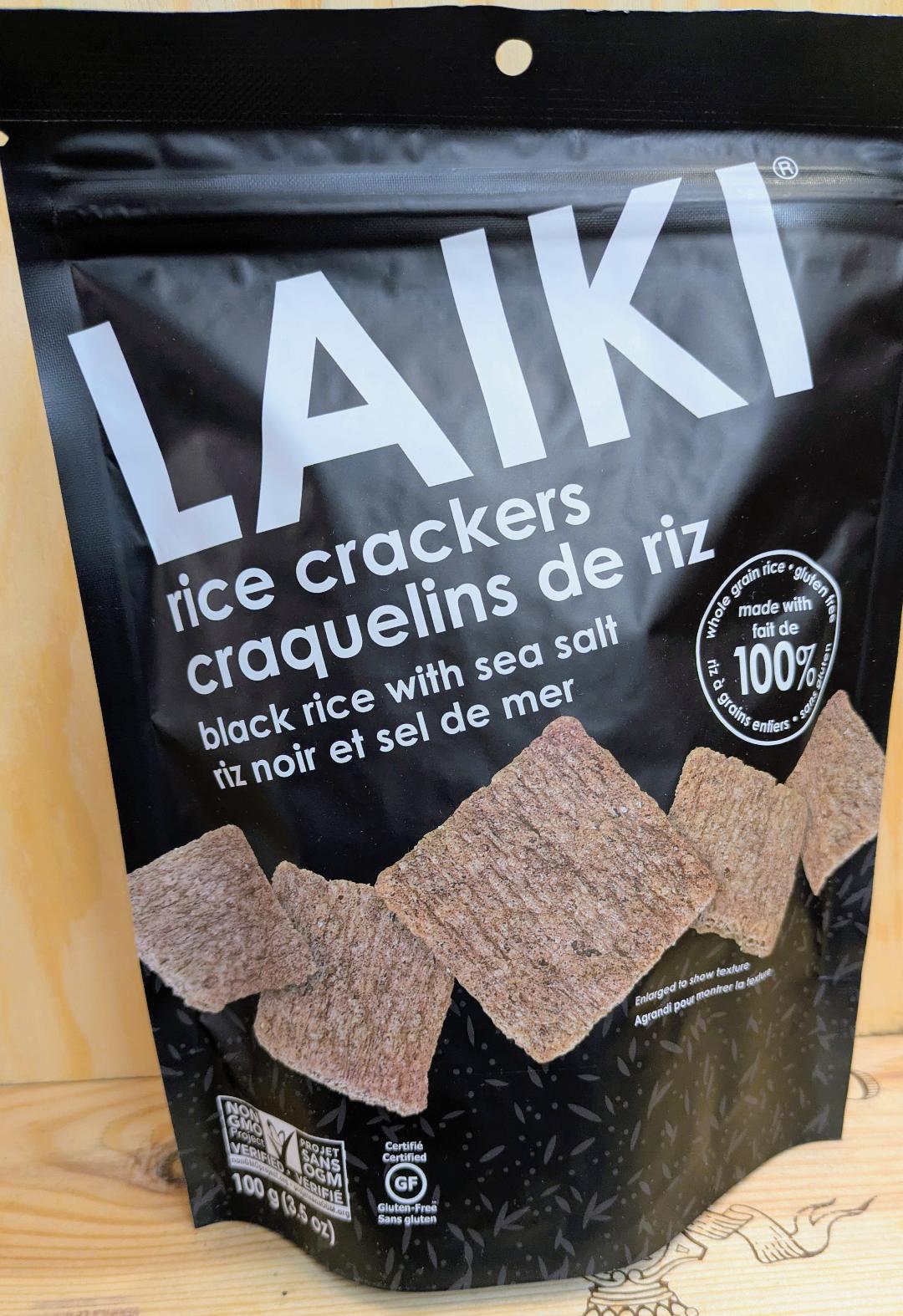 Gluten Free Laiki Black Rice Crackers
