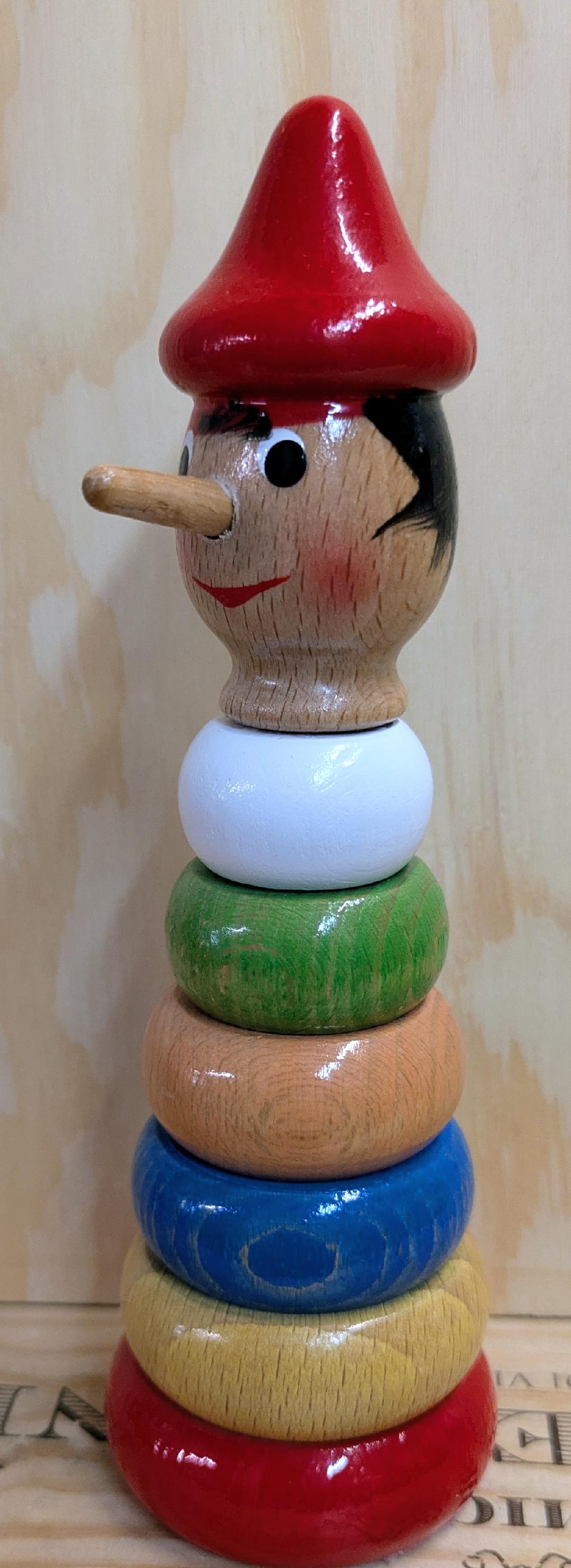 Pinocchio Pyramid Toy 6.5'