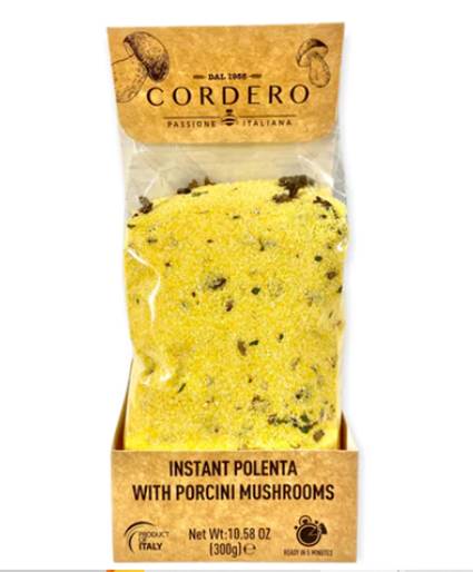 Cordero Instant Polenta with Porcini Mushrooms
