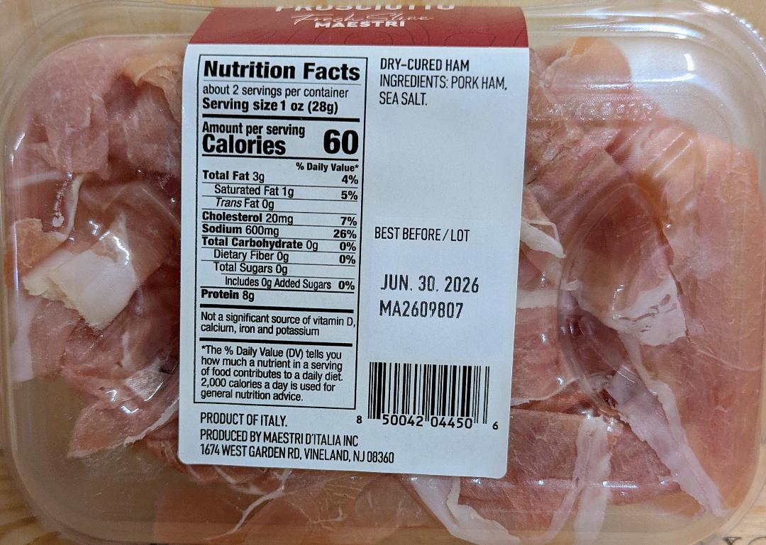 Maestri Prosciutto IGF New