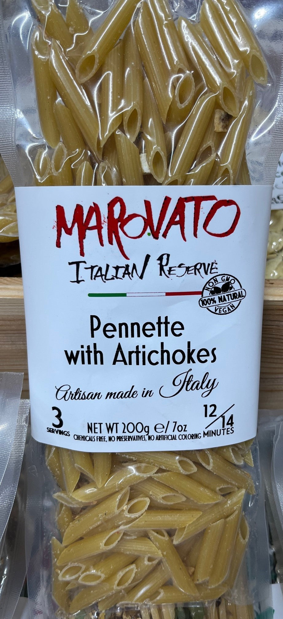 Marovato Penne with Artichoke