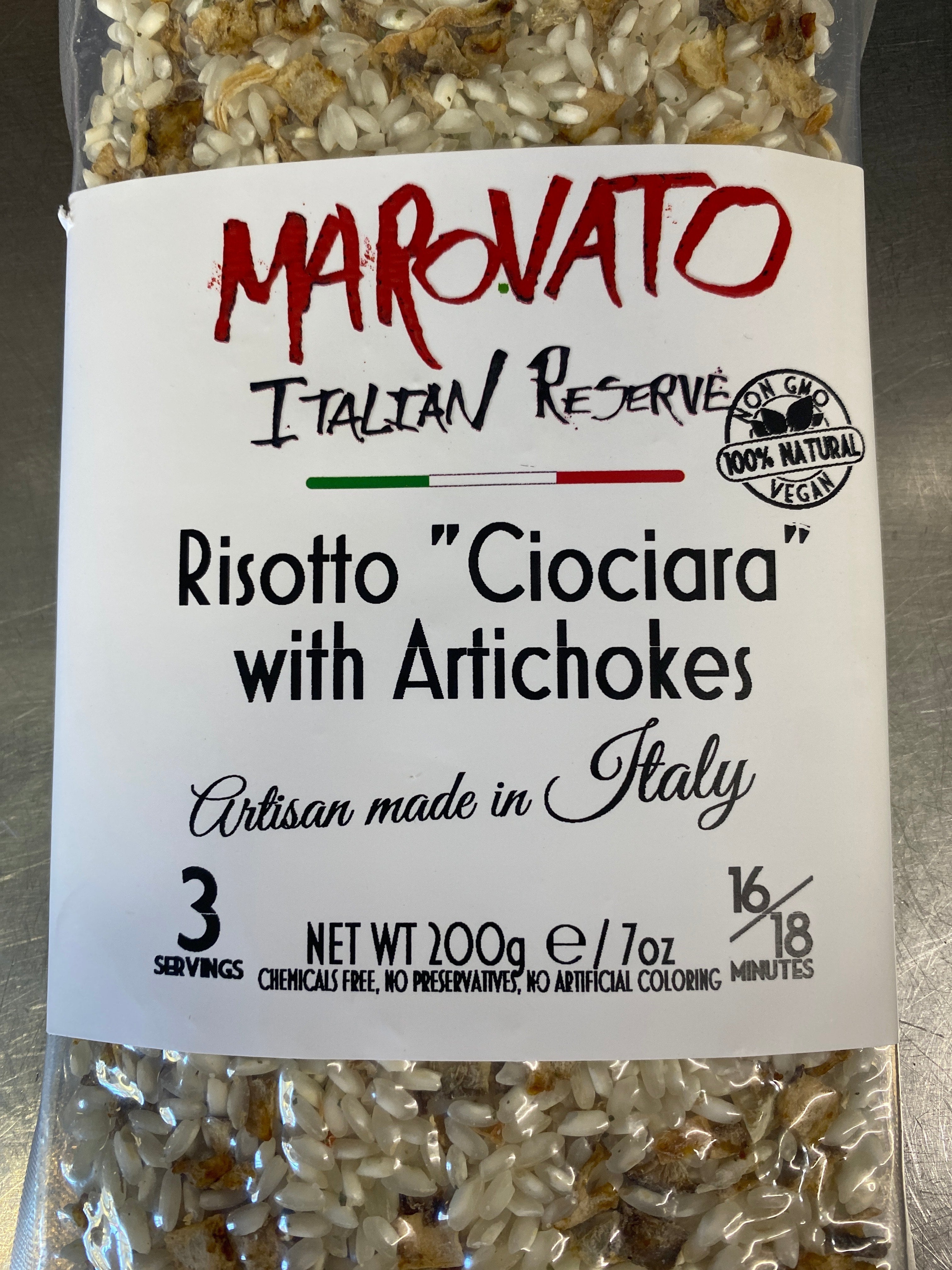 Marovato "Ciociara" Risotto with Artichokes