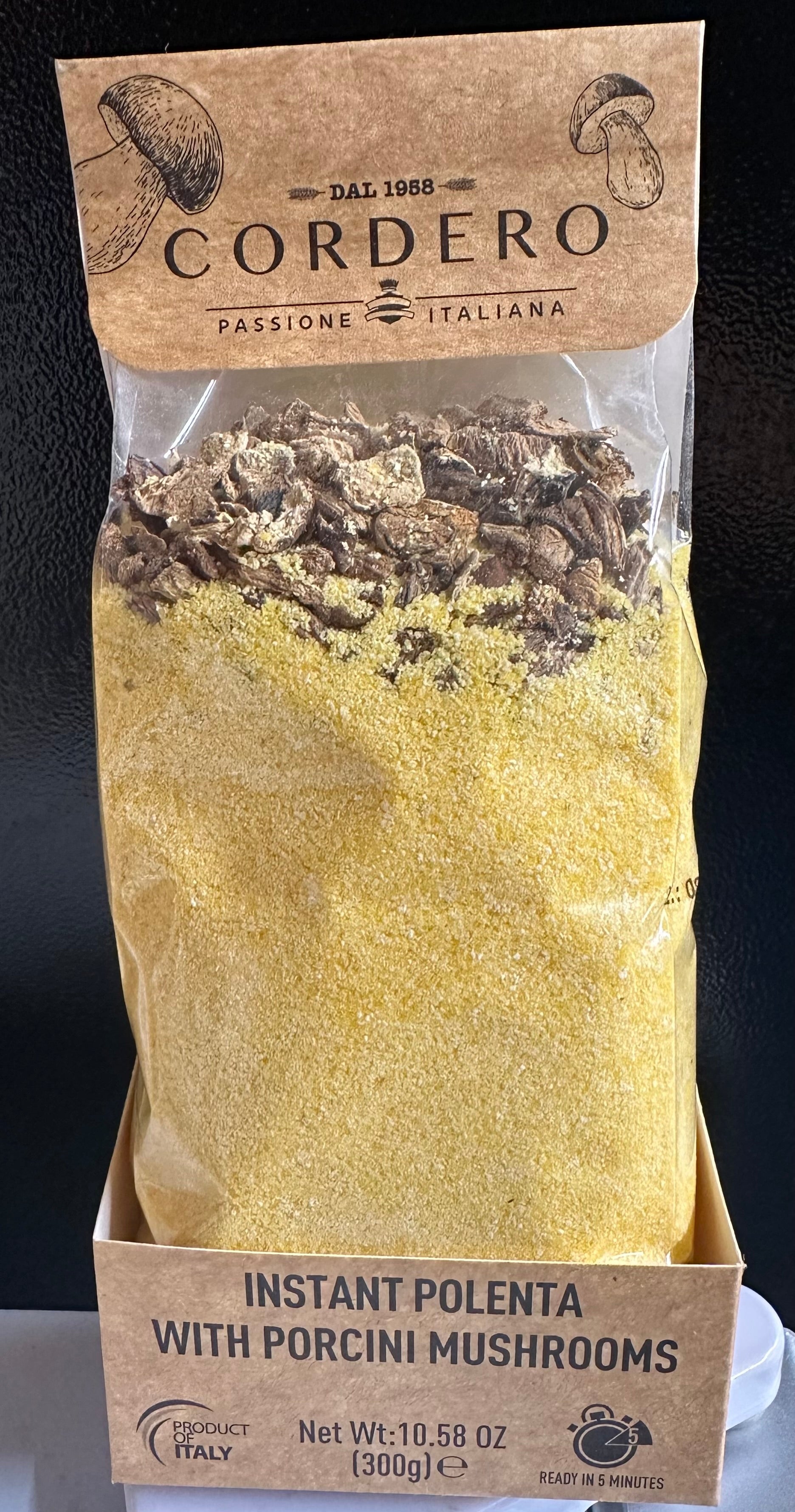 Cordero Instant Polenta with Porcini Mushrooms