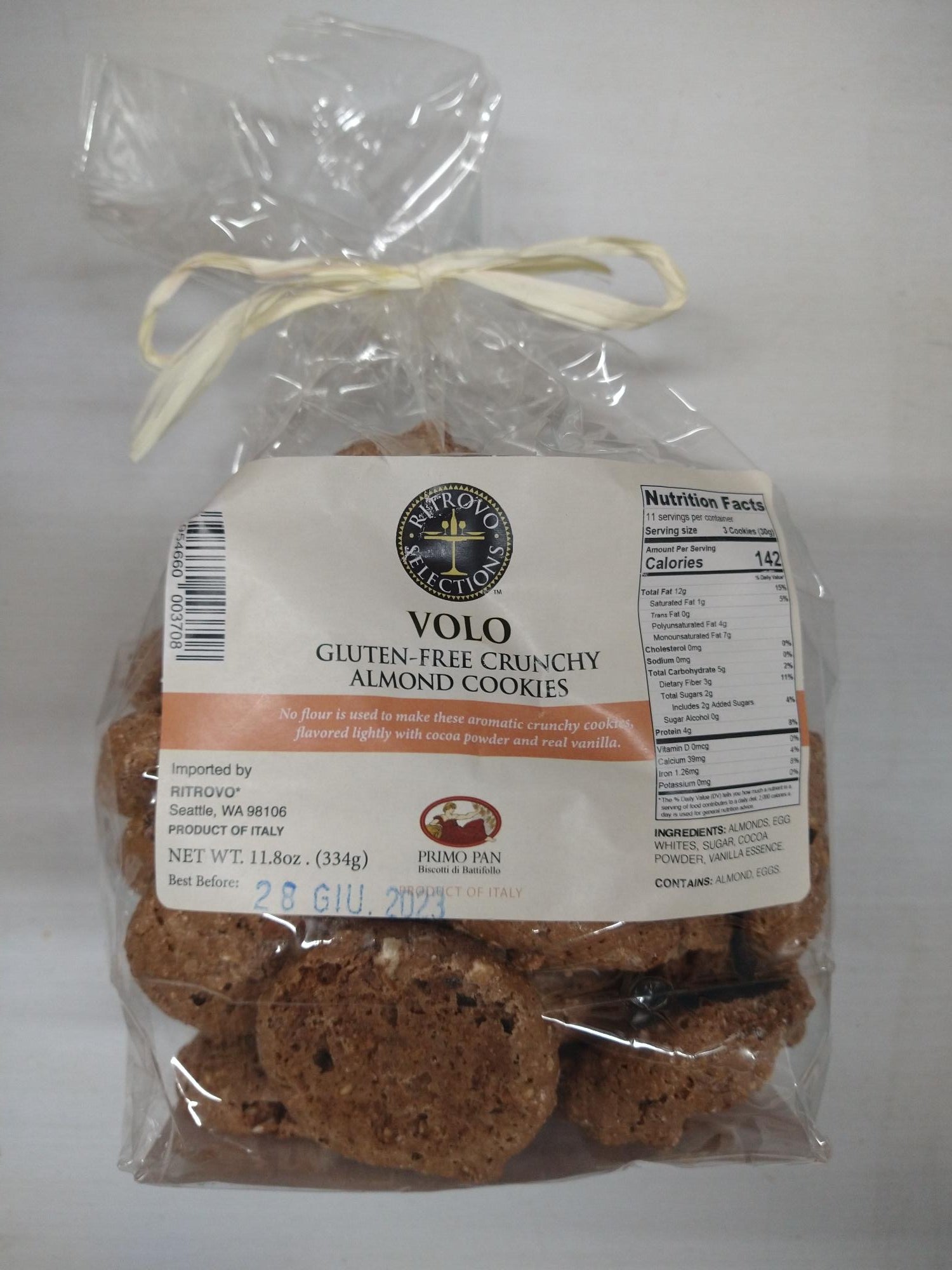 Volo Gluten Free Almond Crunchy Cookies