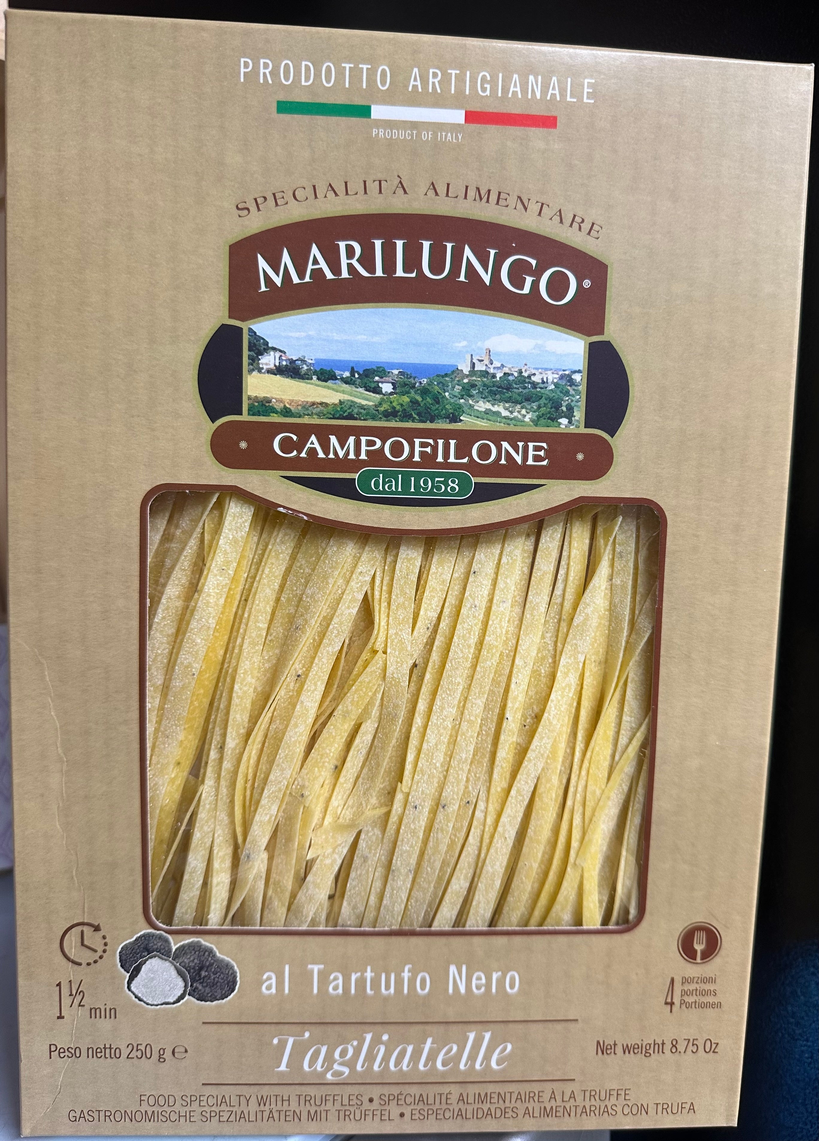 Marilungo Tagliatelle al Tartufo Nero Truffle